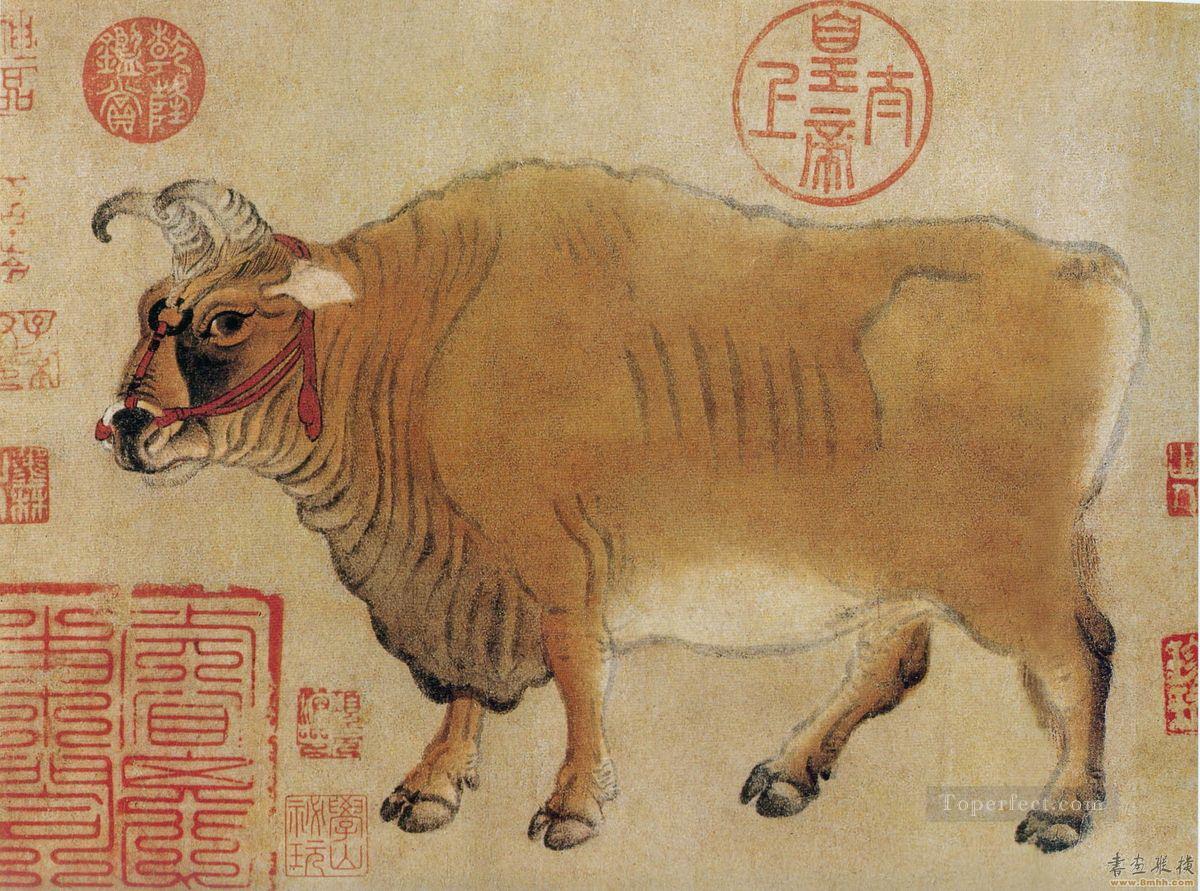 Chinese cattle Oil Paintings
